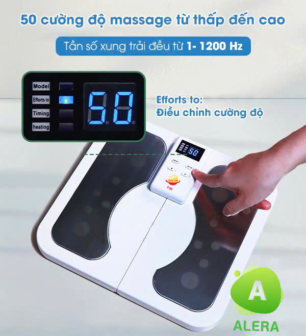 50 cường độ với tần số xung trải đều từ 1 tới 1200 Hz giúp mọi người dùng đều có trải nghiệm tuyệt vời khi dùng máy